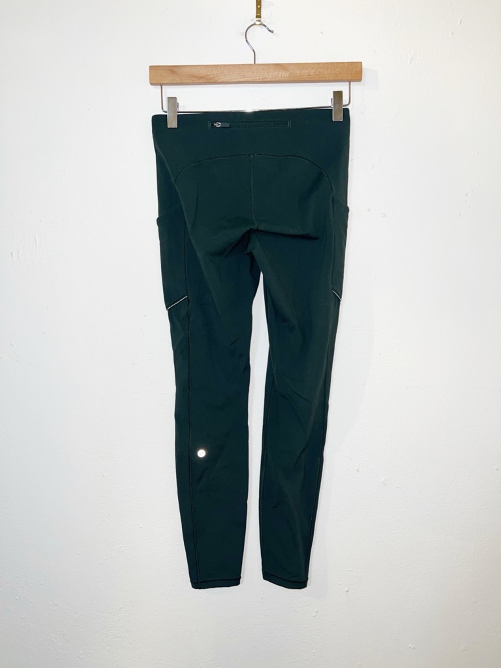 Lululemon Speed Up Tight Dark Green High-Waist Pocket Reflective Leggings - Picture 6 of 15